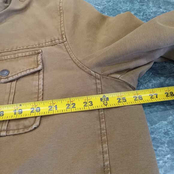 Levi’s Jacket XL Brown Quilted Canvas Work Utility Field Coat Snap Front Chore - Picture 12 of 16
